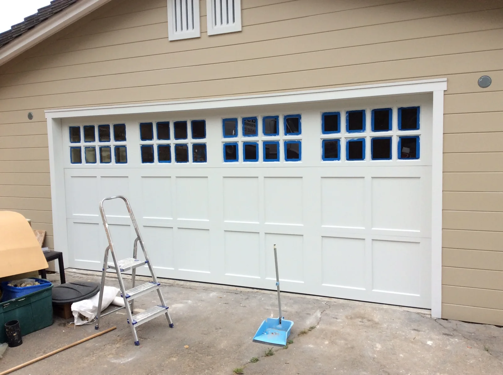 Residential garage door installation in San Diego