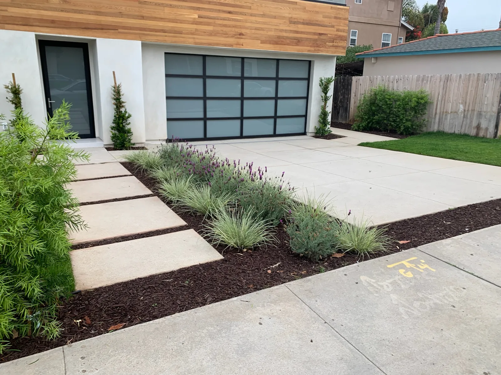 Carriage house style garage door in North County San Diego