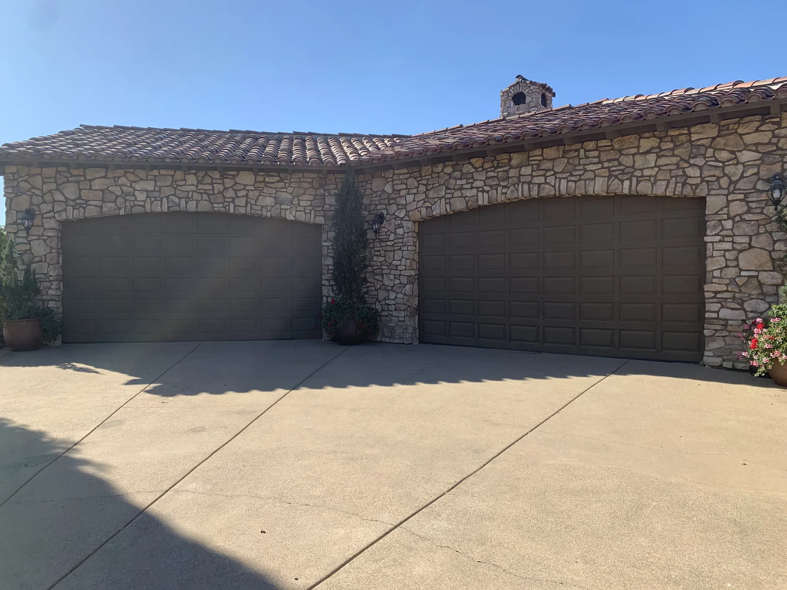 Steel insulated garage door replacement in San Diego