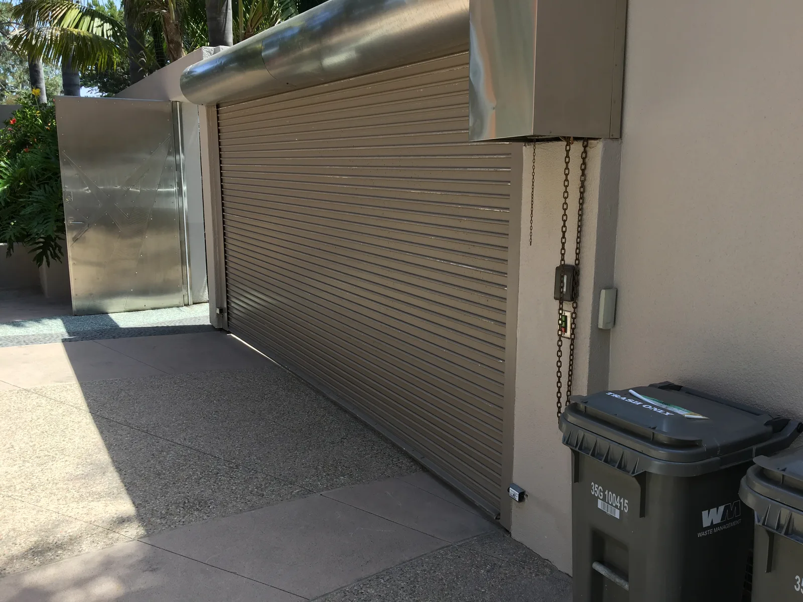 Contemporary garage door installation by Castle in San Diego