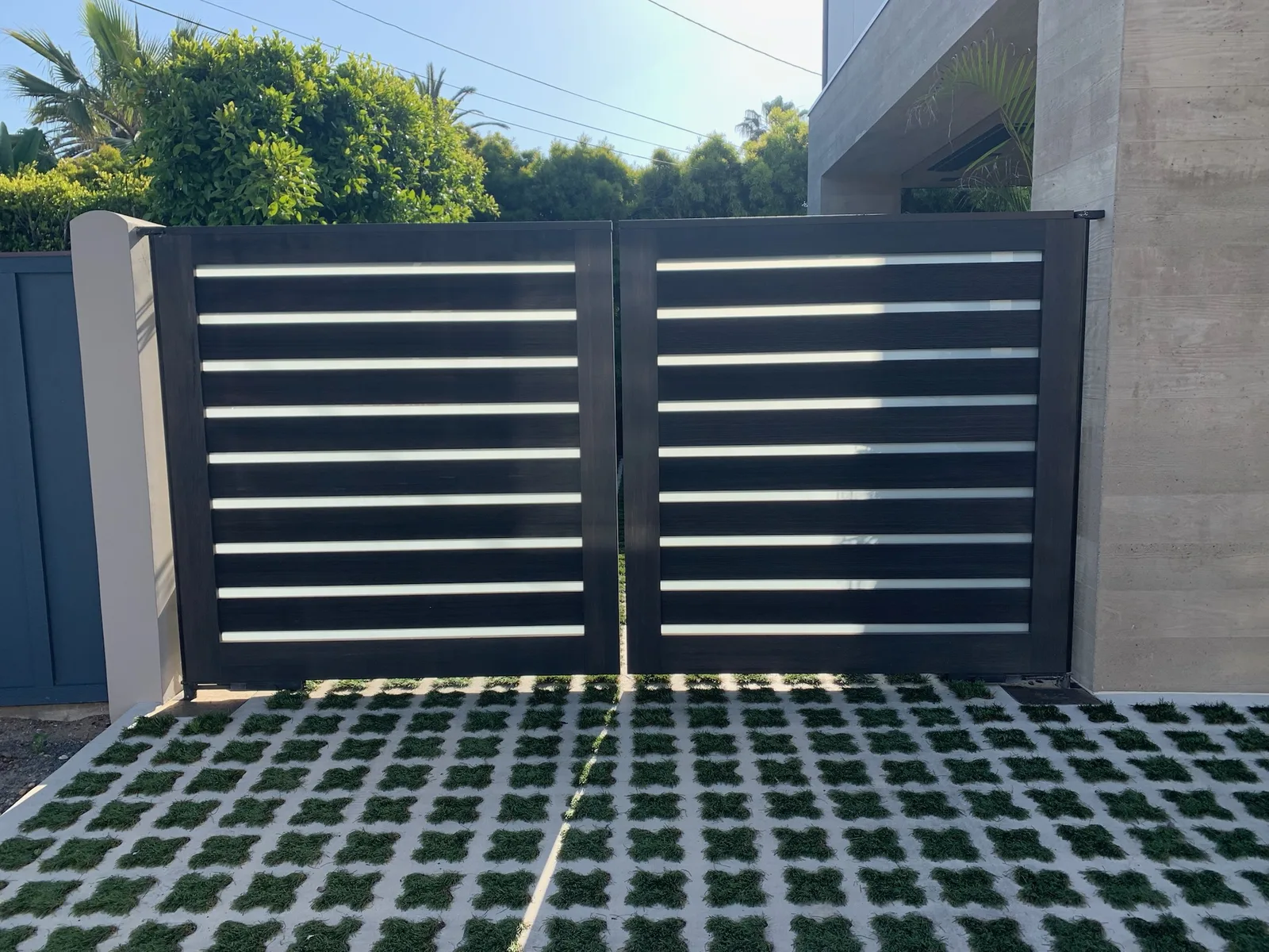 Custom driveway gate installation in North County San Diego