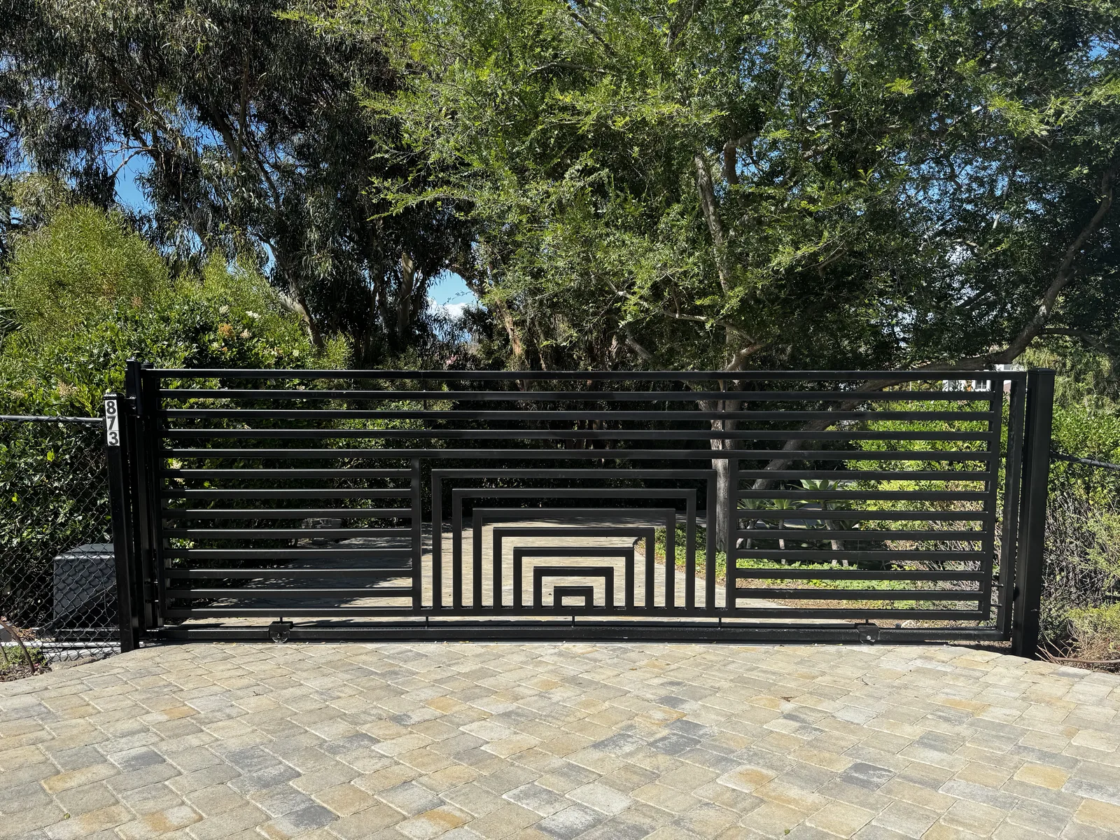 Gate installation by Castle Garage Doors & Gates