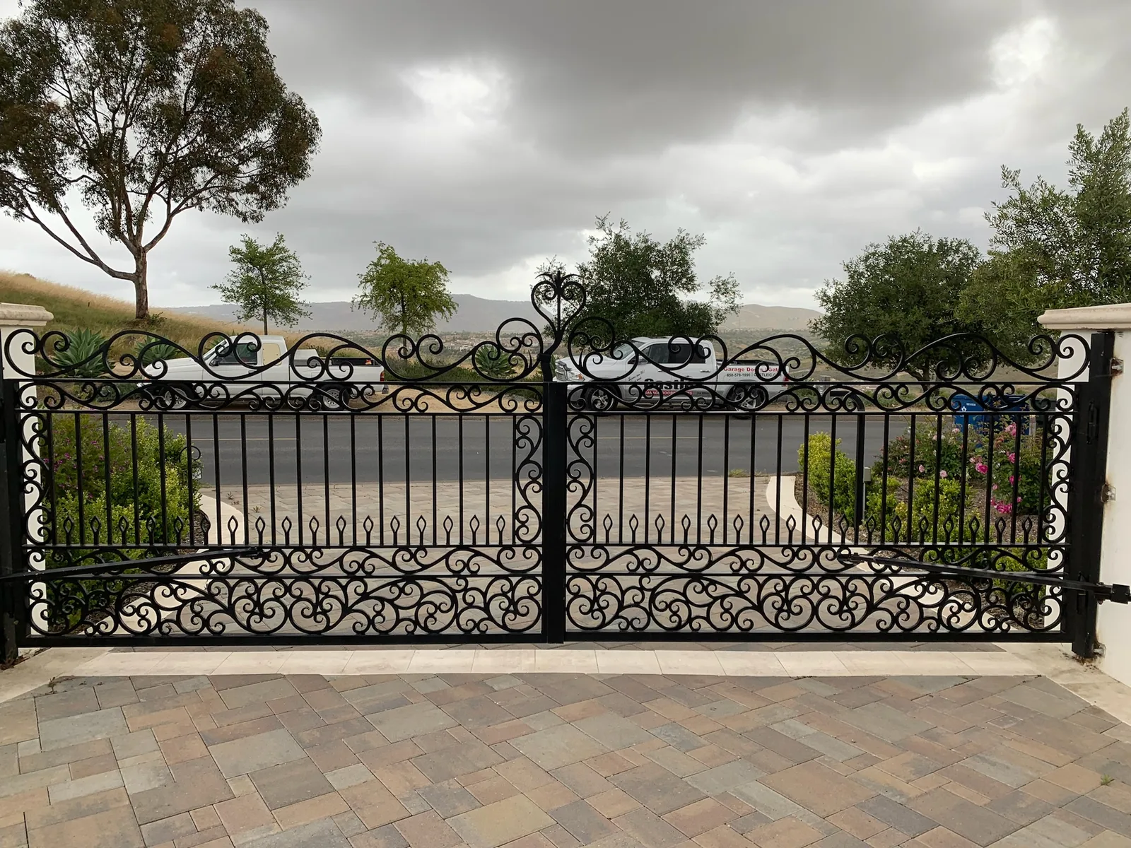 Sliding driveway gate installation by Castle in San Diego