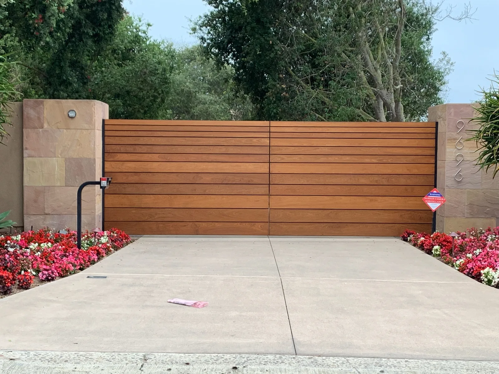 Gate installation by Castle Garage Doors & Gates