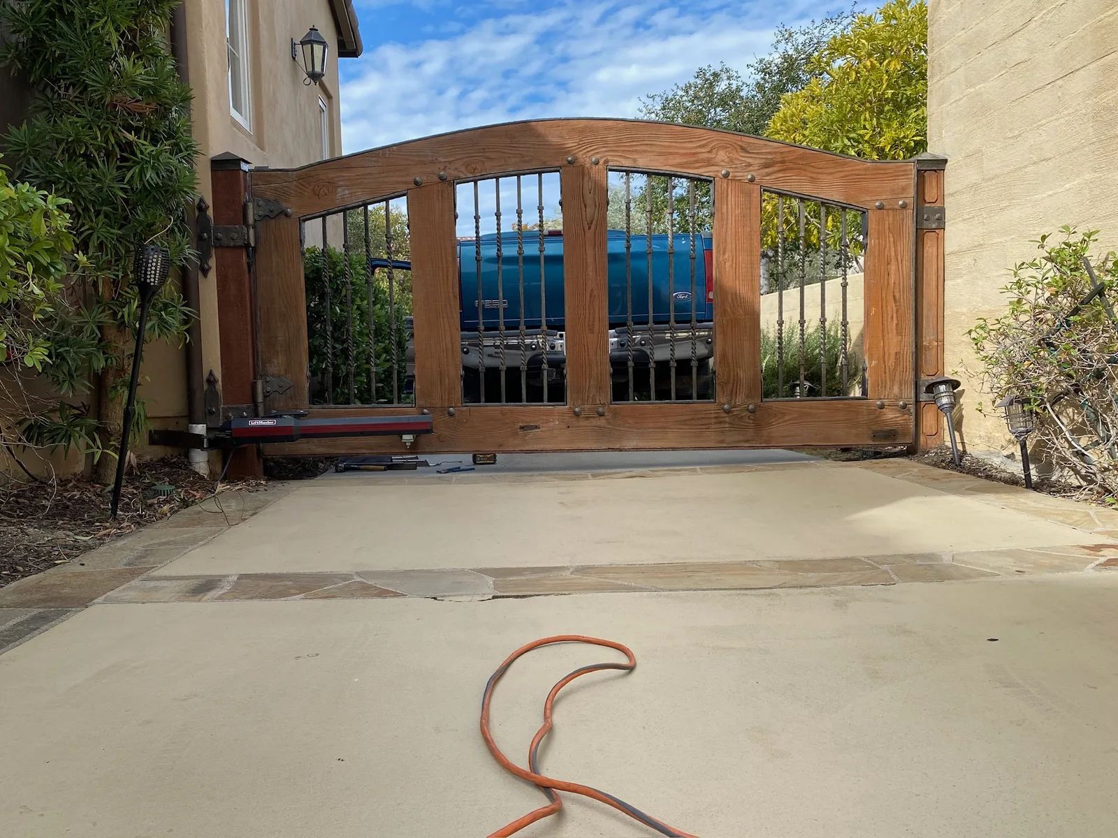 Electric driveway gate installation in North County San Diego
