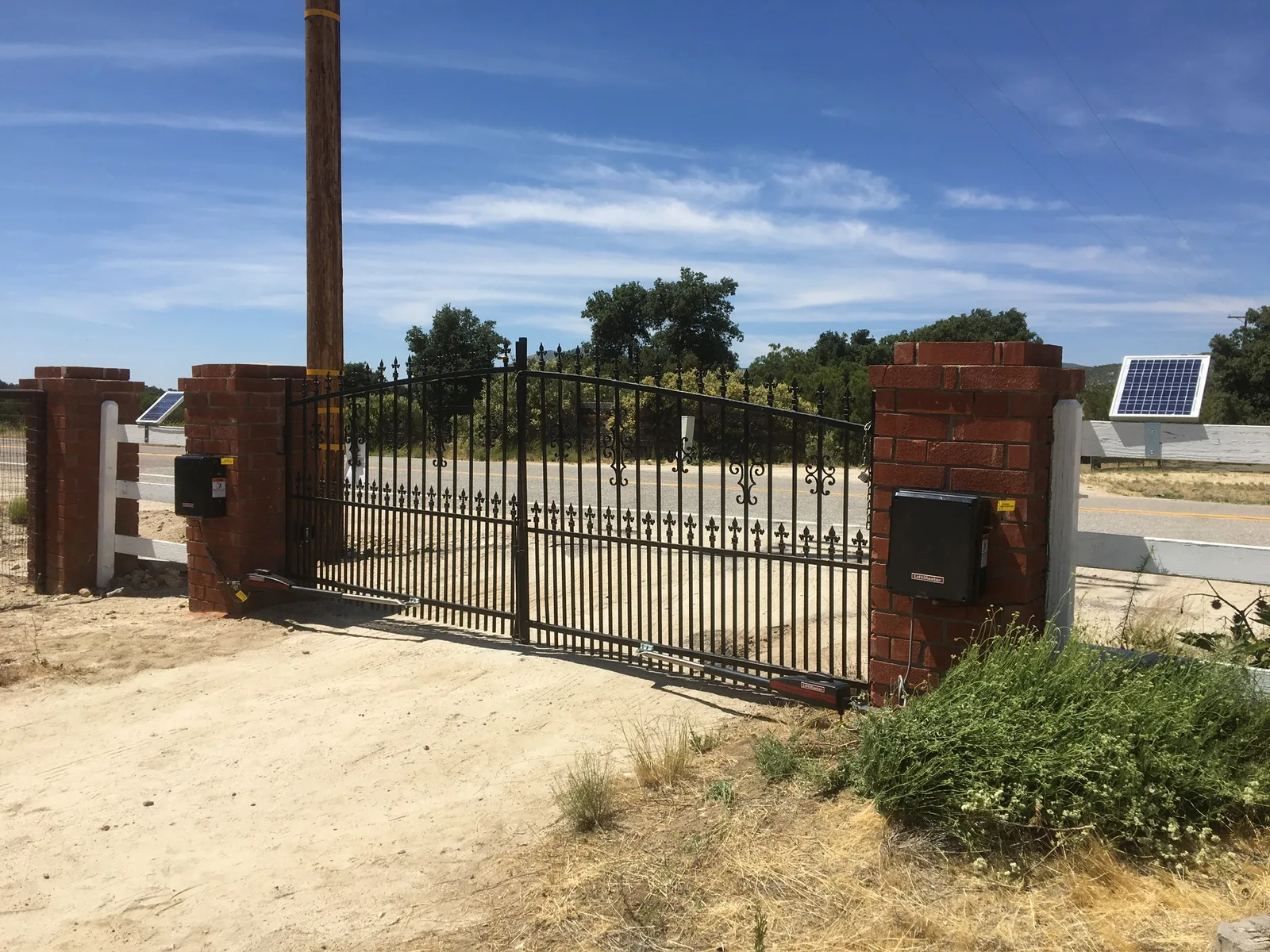 Custom wrought iron gate in Murrieta, CA