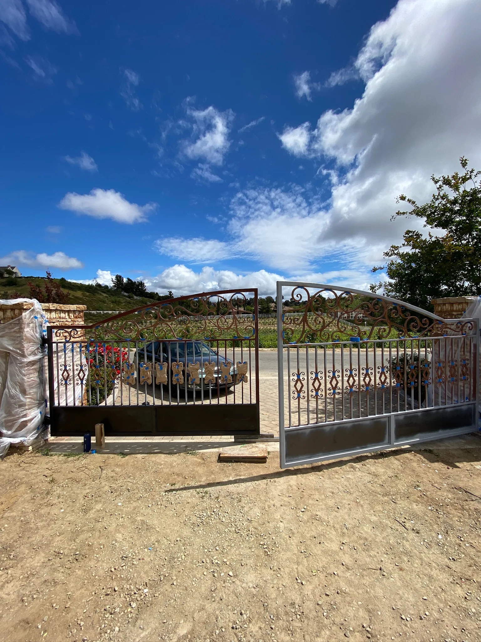 Security gate with keypad entry in San Diego County