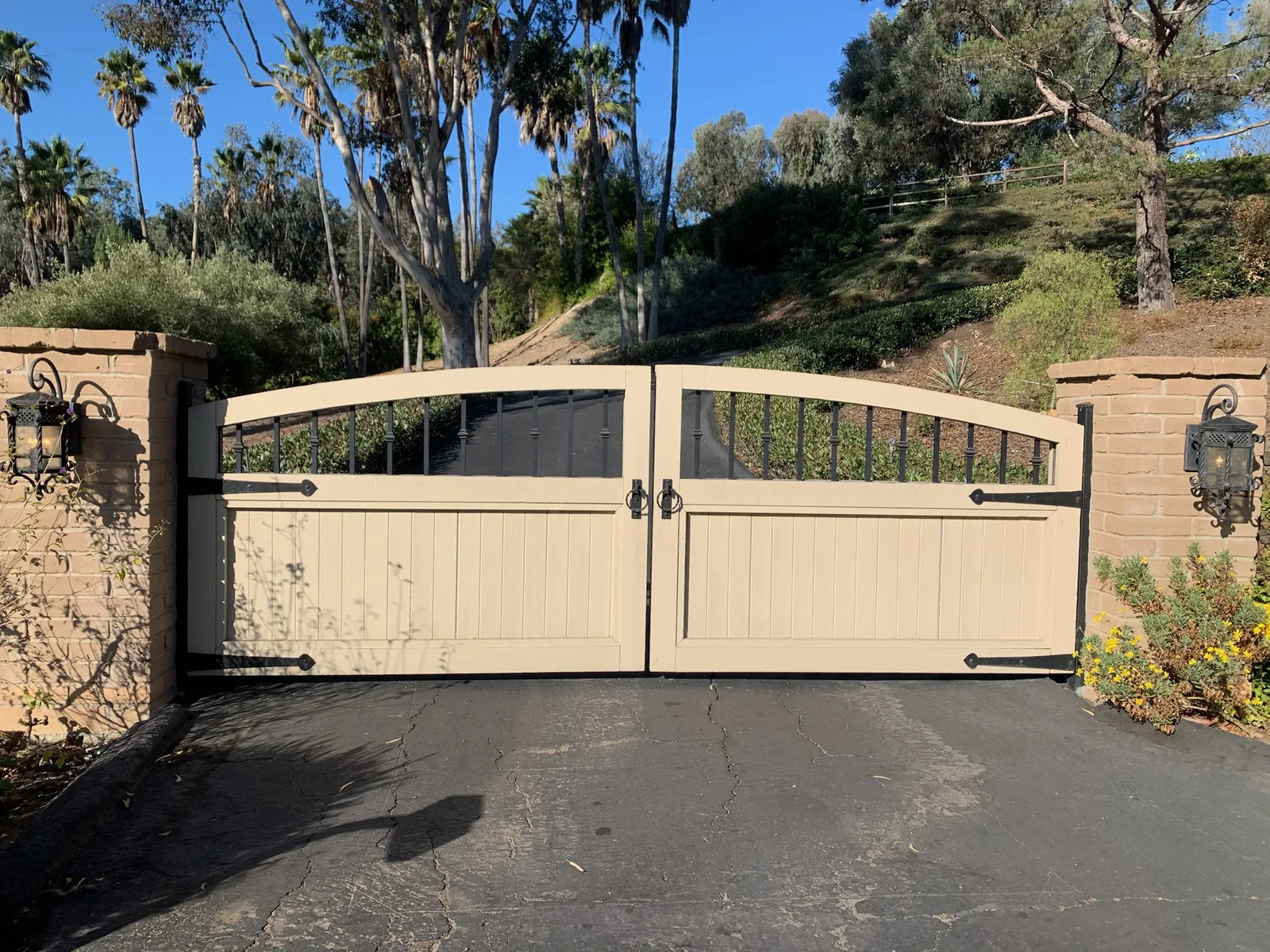Wrought iron gate installation in Escondido, CA