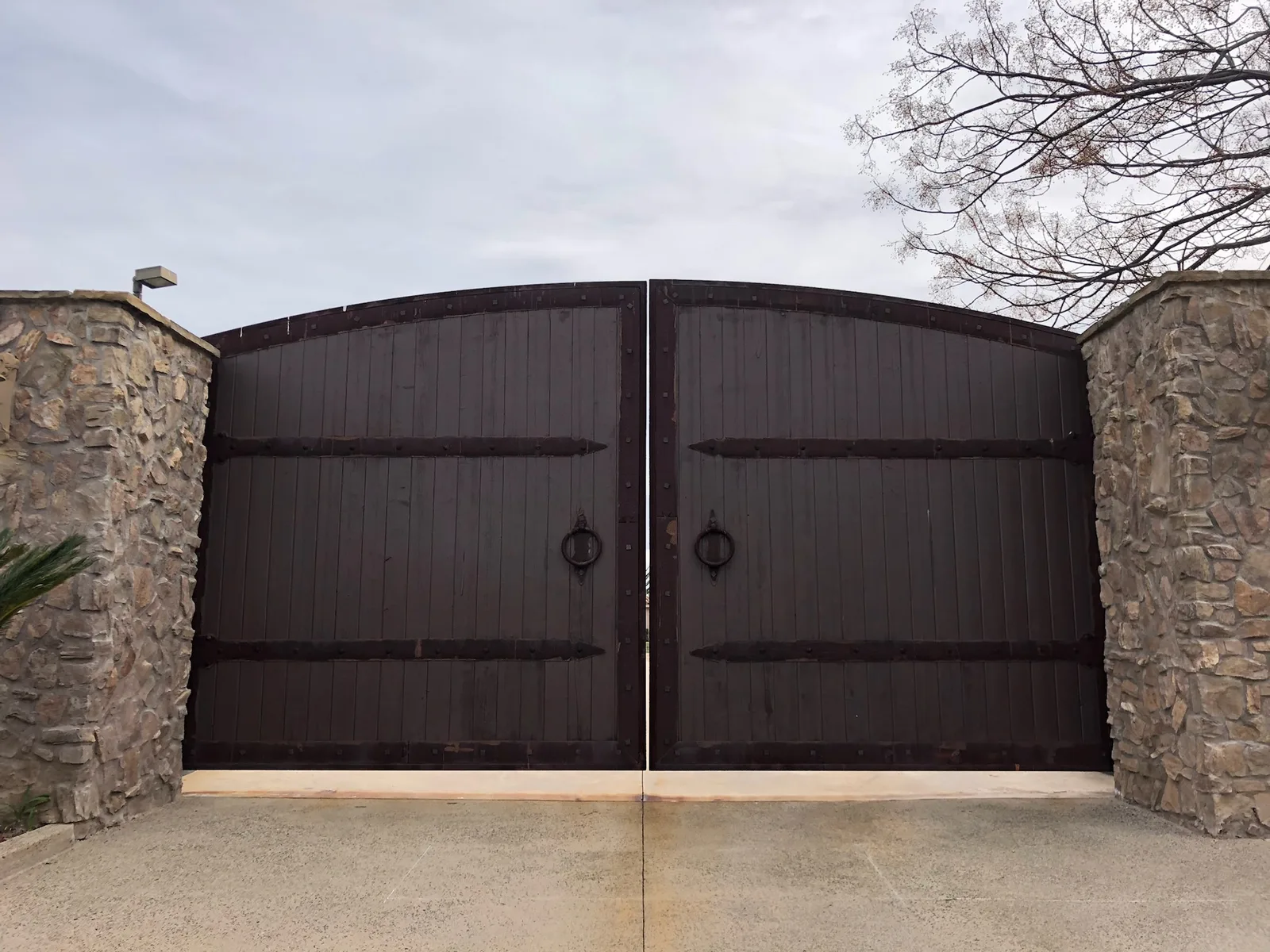 Custom gate installation in San Diego County
